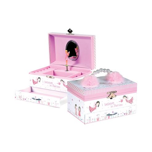 Image of Think Pink Fairy Blossom Musical Jewellery Box