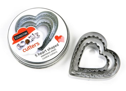 Image of Eddingtons Heart Shaped Cookie Cutter Set