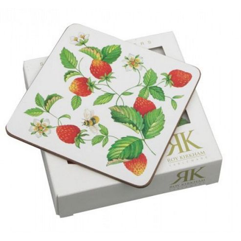 Image of Roy Kirkham Alpine Strawberry Coasters Set Of 6