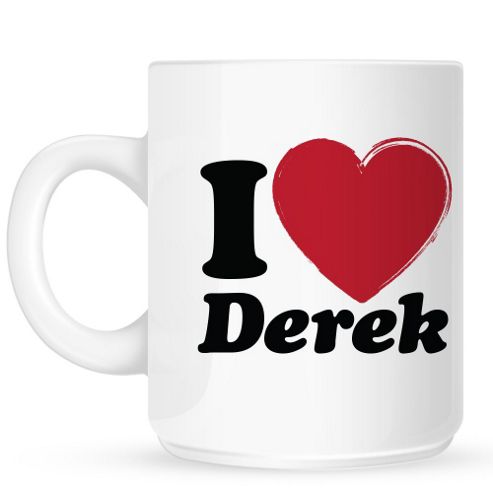 Image of I Love Derek 10oz Ceramic Mug