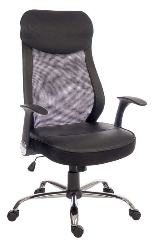 Image of Teknik Curve Mesh Black Office Chair