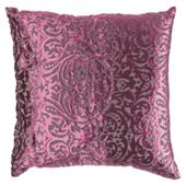 F&F Home Damask Devore Cushion Purple