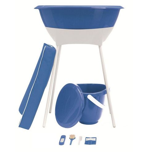 Image of Luma 7 Piece Baby Bath Set Ocean Blue
