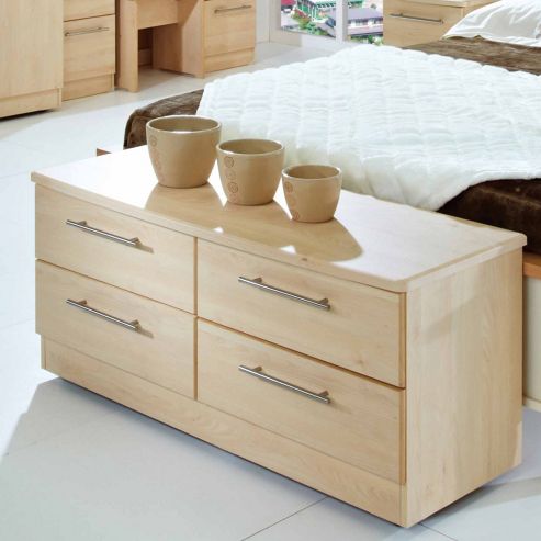 Image of Welcome Furniture Sherwood 4 Drawer Bed Box - Maple