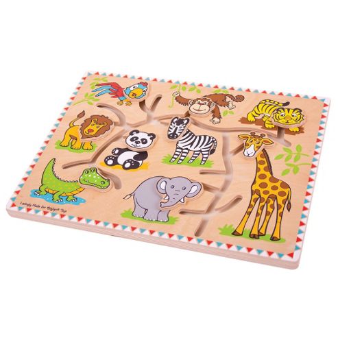 Image of Bigjigs Toys Bb059 Safari Maze Puzzle