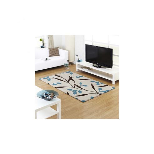 Image of Ultimate Rug Co Floral Art Iris Rug - 160 Cm X 230 Cm (5 Ft 3 In X 7 Ft 6.5 In)