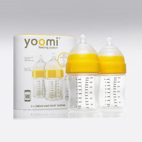 Image of Yoomi 2 X 240 Ml Easi-latch Bottles