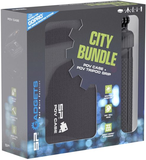 Image of Sp City Bundle - Pov Case And Pov Tripod Grip For Gopro Cameras