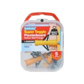 Plasplugs Stcs306 H/D Toggle Anchors+Screws X5