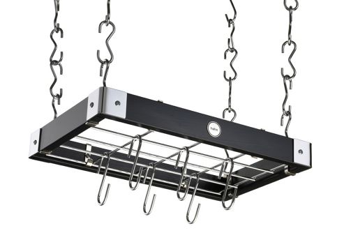 Image of Hahn Metro Wooden Ceiling Rack - Black