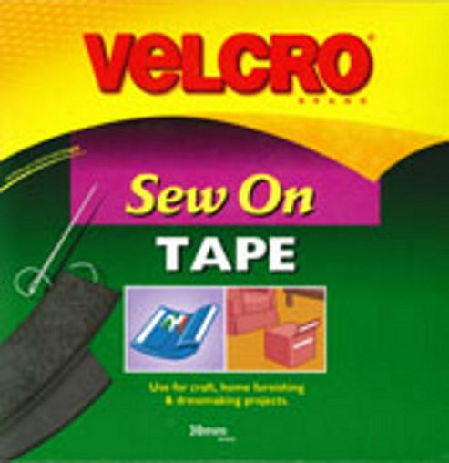 Image of Velcro Sew N Sew 30mm - Black