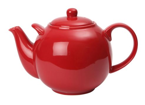 Image of London Pottery 10 Cup Globe Teapot, Red