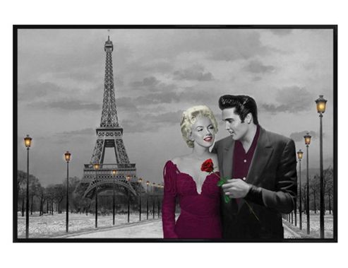 Image of Jadei Gloss Black Framed Paris Sunset Poster