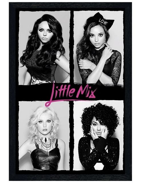 Image of Little Mix Black Wooden Framed Little Minxes Poster