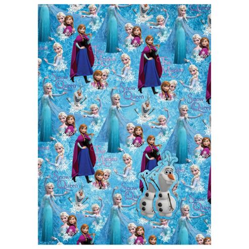 Image of Disney Frozen 2 Sheets Of Gift Wrapping Paper And 2 Tags