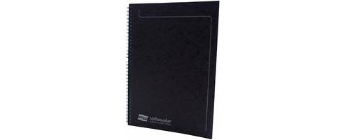 Image of Europa A4 Side Bound Notemaker Black 4862
