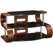 Jual Curve - Curved Walnut and glass TV Stand for up to 37