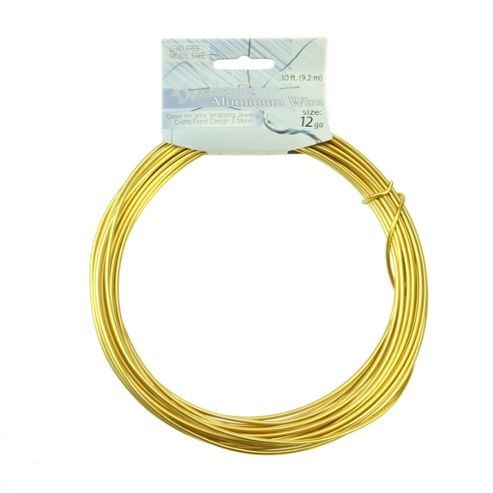 Image of Aluminium Wire 2.5mm Gold