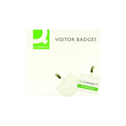 Image of Q-connect Kf01560 Visitor Badge 60x90mm (pack Of 25)