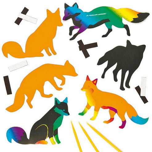 Image of Fox Scratch Art Magents For Children (pack Of 10)