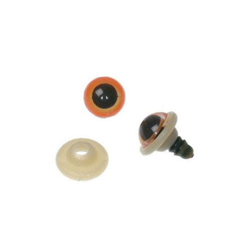 Image of Safety Eyes 10mm Amber 10 Pr
