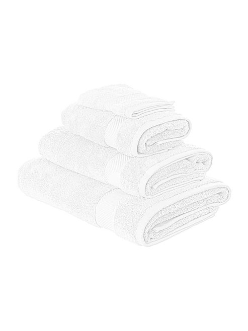 Image of Luxury Hotel Collection Zero Twist Bath Towel In White 500 Gsm