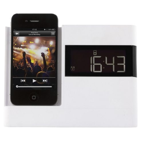 Image of Kitsound X-dock With Fm Radio For Iphone 4/4s, White