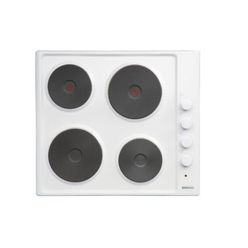 Image of Beko Hize64101w, 580mm, White, Electric Solid Plate Hob