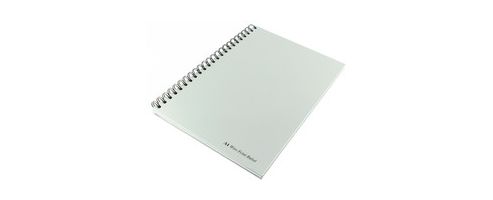 Image of Pukka Pad Wirebound Book A4 160 Pages Feint Perforated 90gsm Silver/black Wrula4