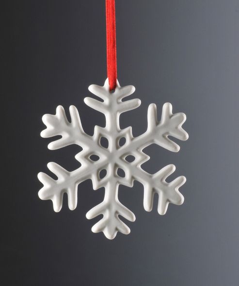 Image of Weimar Snow Flake Christmas Tree Decoration (set Of 2)
