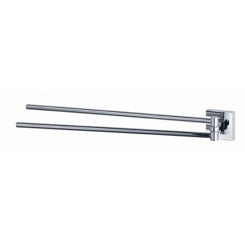 Image of Haceka Mezzo 42cm Adjustable Towel Rail In Chrome