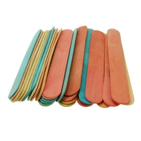 Image of Jumbo Lollipop Sticks Assorted Colours - 60 Pack