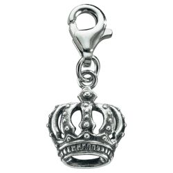 Silver Crown Charm