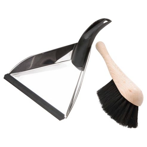 Image of Eddingtons Galvanised Dustpan And Brush