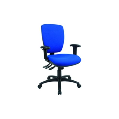 Image of Cappela Square Back Posture Chair Blue Kf71362