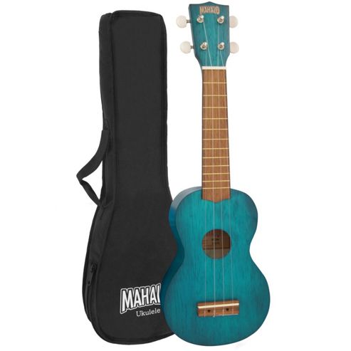 Image of Mahalo 2500 Kahiko Series Soprano Ukulele -blue