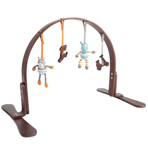 Image of Finn + Emma Dark Wood Play Gym - Flower