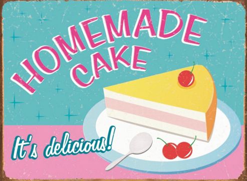Image of Homemade Cake Tin Sign