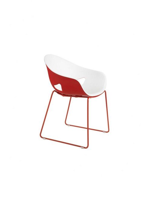 Image of Redi Cot-v Chair By Plus Design - White - Epoxy Powder