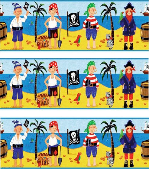 Image of Pirate Themed, Self Adhesive Border