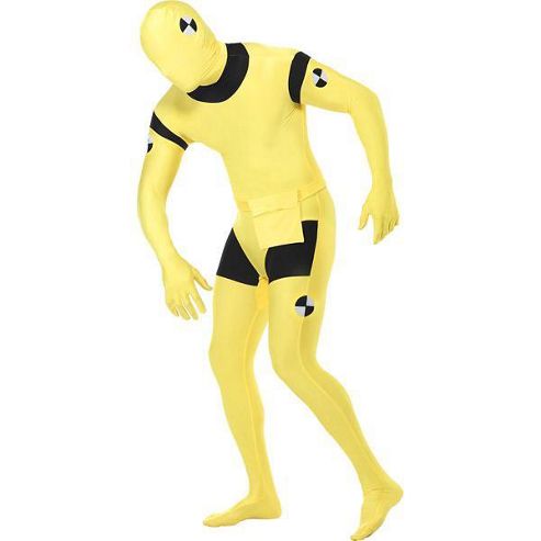 Image of Crash Test Dummy Second Skin Suit - Adult Costume Size: 38-40