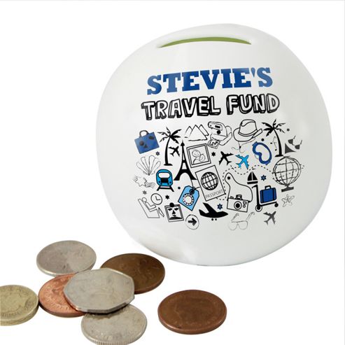 Image of Personalised Travel Money Box