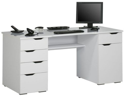 Image of Maja Malborough White Computer Desk