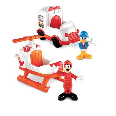 Image of Fisher Price Goofy And Donald Rescue Vehicles