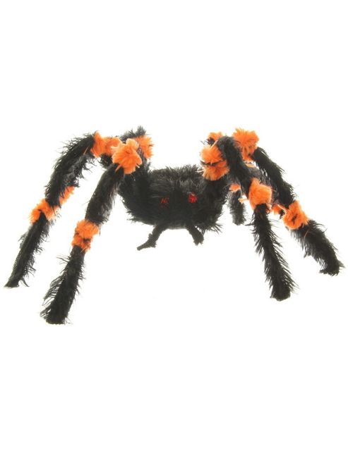 Image of Orange & Black Spider Decoration