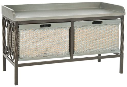 Image of Safavieh Calloway Storage Bench - Grey