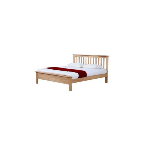 Image of Flintshire Furniture Pentre Bedstead - Oak - Without Drawer - Small Double