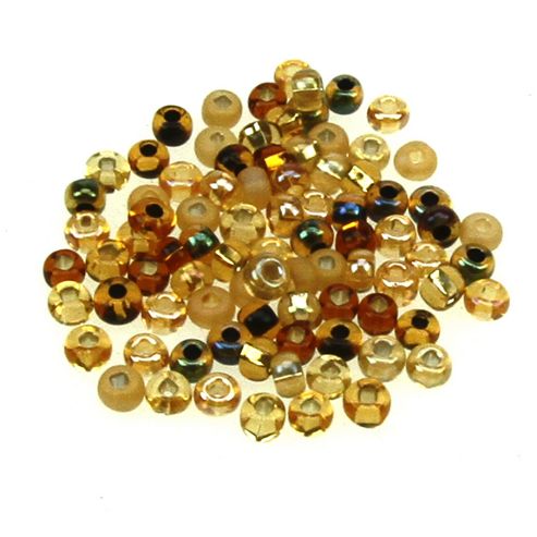 Image of Czech Seed Bead 6/0 Topaz Multi