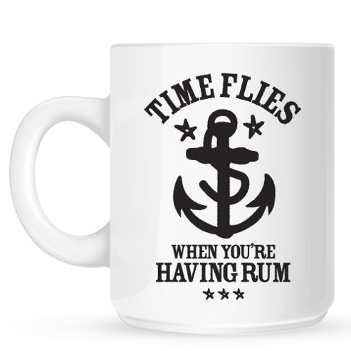 Image of Time Flies When You're Having Rum 10oz Ceramic Mug
