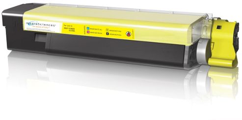 Image of Media Sciences - Oki 43381905 Compatible Yellow Toner Cartridge (2000 Pages)